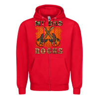 Red my dad rock Zipper Hoodie - Artiststas