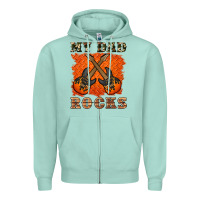 Seafoam my dad rock Zipper Hoodie - Artiststas