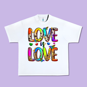 Love Is Love Urban Heavy Tee Designed By Zillion Design Studio
