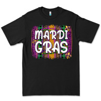Mardi Gras Fleur De Lis Brush Stroke Premium Tee | Teevron
