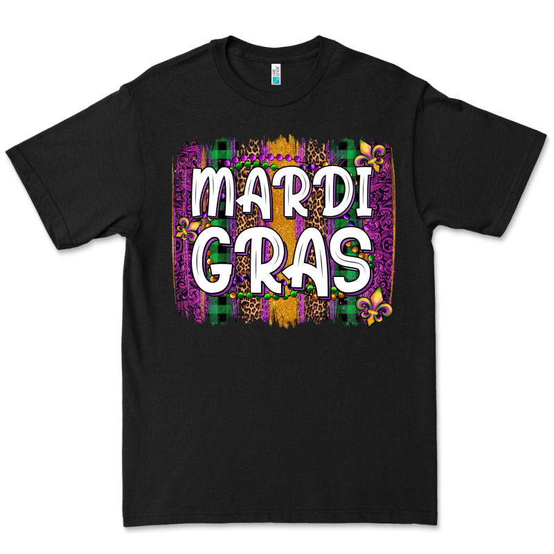 Mardi Gras Fleur De Lis Brush Stroke Premium Tee by Artiststas | Teevron
