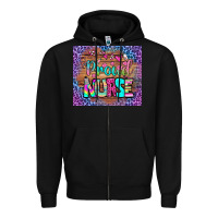 Black proud nurse tumbler Zipper Hoodie - BundleAndBundleShop