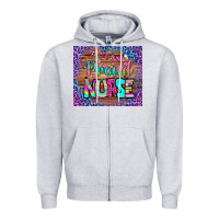 Heather Grey proud nurse tumbler Zipper Hoodie - BundleAndBundleShop