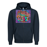 Navy proud nurse tumbler Zipper Hoodie - BundleAndBundleShop