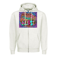 Oatmeal Heather proud nurse tumbler Zipper Hoodie - BundleAndBundleShop