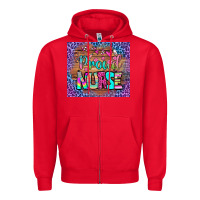 Red proud nurse tumbler Zipper Hoodie - BundleAndBundleShop