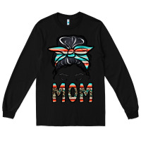 Black mom Long Sleeve Tee - CowhideDigitalArt