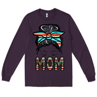 Plum mom Long Sleeve Tee - CowhideDigitalArt