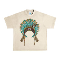 Sandshell native american headdress turquise Urban Heavy Tee - BarkalooDesign