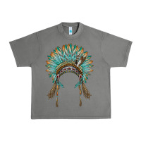 Tornado native american headdress turquise Urban Heavy Tee - BarkalooDesign