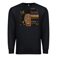 Black afro woman smart loved powerful Premium Sweatshirt - MaliasSmallBusiness