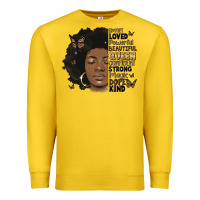 Lemon afro woman smart loved powerful Premium Sweatshirt - MaliasSmallBusiness