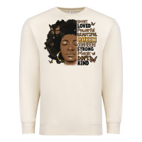 Sandshell afro woman smart loved powerful Premium Sweatshirt - MaliasSmallBusiness