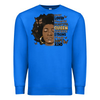True Royal afro woman smart loved powerful Premium Sweatshirt - MaliasSmallBusiness