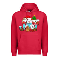 Cardinal joy christmas with snowman bbs Premium Hoodie - BundleAndBundleShop