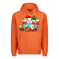 Carrot joy christmas with snowman bbs Premium Hoodie - BundleAndBundleShop