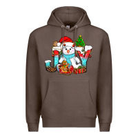 Coffee joy christmas with snowman bbs Premium Hoodie - BundleAndBundleShop