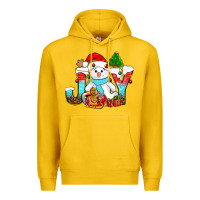 Lemon joy christmas with snowman bbs Premium Hoodie - BundleAndBundleShop
