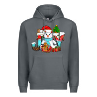 Rock joy christmas with snowman bbs Premium Hoodie - BundleAndBundleShop