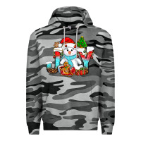 Slate Camo joy christmas with snowman bbs Premium Hoodie - BundleAndBundleShop