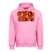 Fuchsia Pink Strawberry Background Urban Hoodie - Bettercallsaul