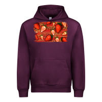 Mauve Wine Strawberry Background Urban Hoodie - Bettercallsaul