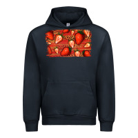 Navy Strawberry Background Urban Hoodie - Bettercallsaul