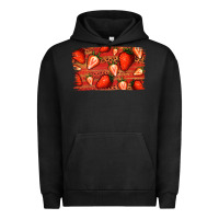 Pigment Black Strawberry Background Urban Hoodie - Bettercallsaul