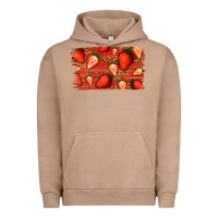Pigment Burro Strawberry Background Urban Hoodie - Bettercallsaul