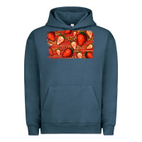 Pigment Midnight Navy Strawberry Background Urban Hoodie - Bettercallsaul
