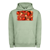 Pigment Oil Green Strawberry Background Urban Hoodie - Bettercallsaul