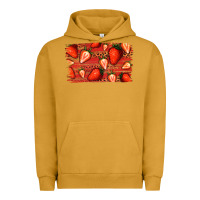 Pigment Peanut Butter Strawberry Background Urban Hoodie - Bettercallsaul