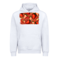 White Strawberry Background Urban Hoodie - Bettercallsaul