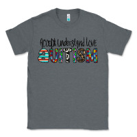 Charcoal Heather accept. understand love autism Classic Tee - CowhideDigitalArt