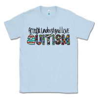 Dusty Blue accept. understand love autism Classic Tee - CowhideDigitalArt