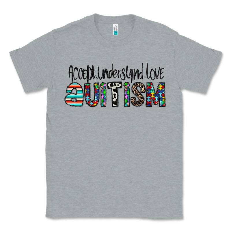 Accept. Understand Love Autism Classic Tee by CowhideDigitalArt | Teevron