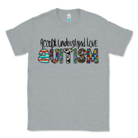 Heather Grey accept. understand love autism Classic Tee - CowhideDigitalArt