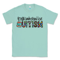 Seafoam accept. understand love autism Classic Tee - CowhideDigitalArt