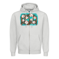 Dove Grey baseball background Zipper Hoodie - JahusDesignShop