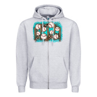 Heather Grey baseball background Zipper Hoodie - JahusDesignShop
