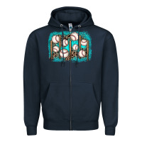 Navy baseball background Zipper Hoodie - JahusDesignShop