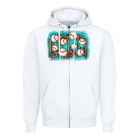 White baseball background Zipper Hoodie - JahusDesignShop