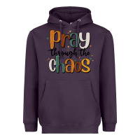 Plum pray throthe chaos Heavyweight Hoodie - MaliasSmallBusiness
