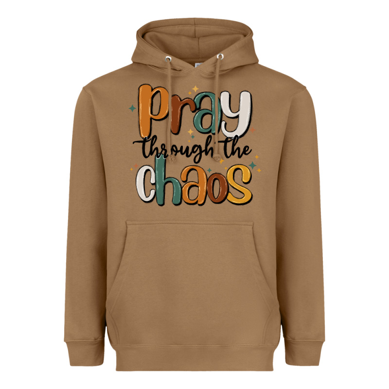 Pray Throthe Chaos Heavyweight Hoodie by MaliasSmallBusiness | Teevron