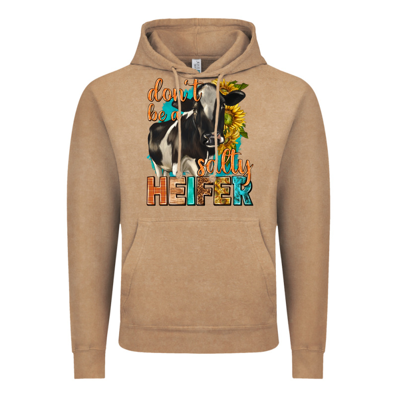 Dont Be A Salty Heifer With Sunflowers Vintage Hoodie by texasbilliewilder | Teevron