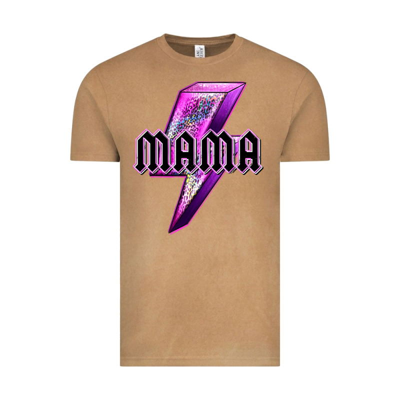 Mama Neon Leopard Lightning Bolt Vintage Tee by texasbilliewilder | Teevron
