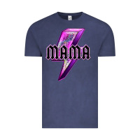 Vintage Denim mama neon leopard lightning bolt Vintage Tee - texasbilliewilder