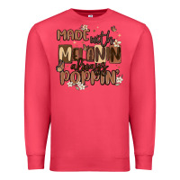 Cardinal made with melanin always poppin Premium Sweatshirt - MaliasSmallBusiness