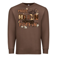Chestnut made with melanin always poppin Premium Sweatshirt - MaliasSmallBusiness