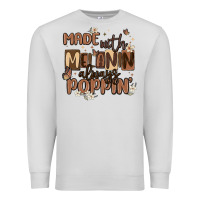 Dove Grey made with melanin always poppin Premium Sweatshirt - MaliasSmallBusiness